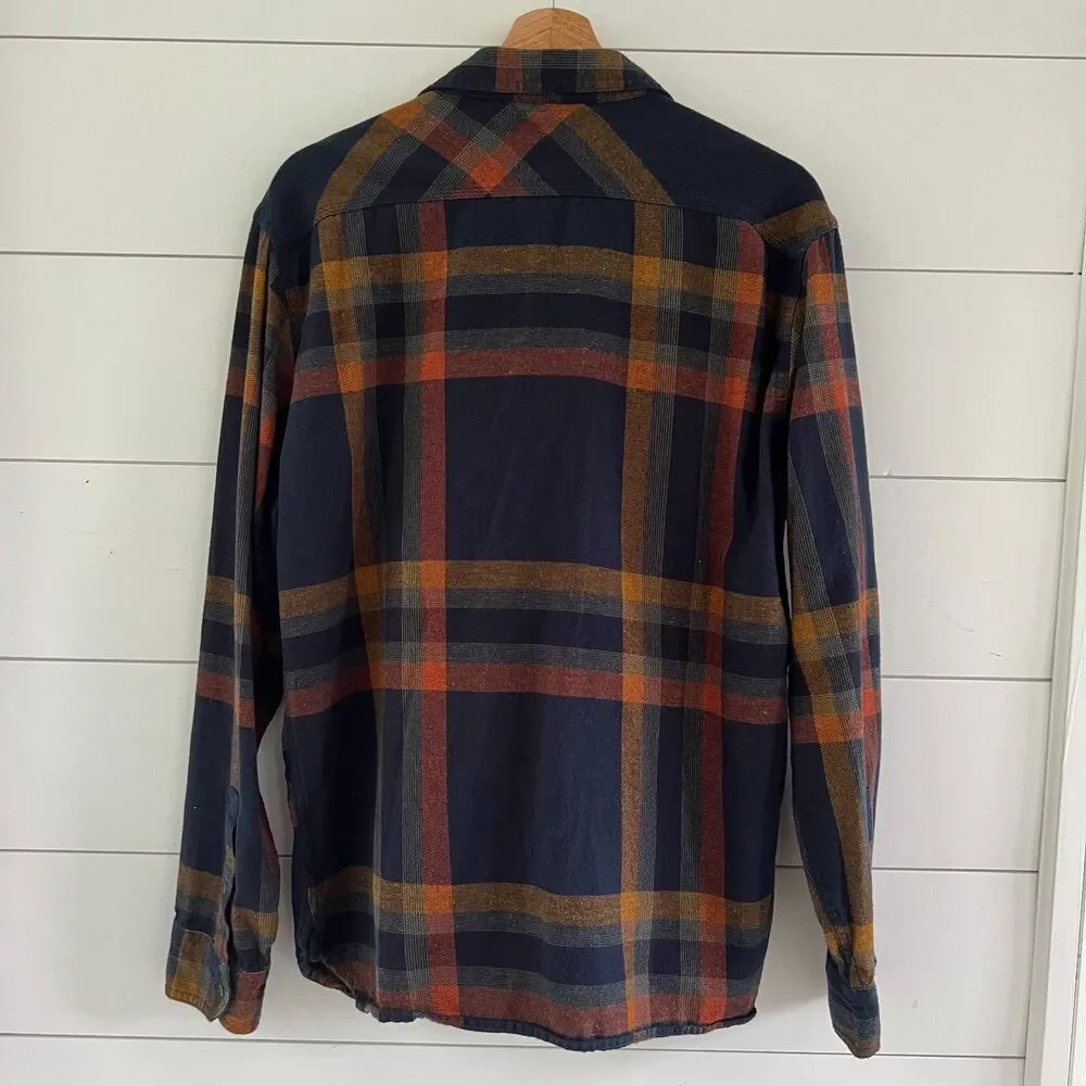 Levi's Button Down Shirt 100% Cotton Navy Cotton Mens Large